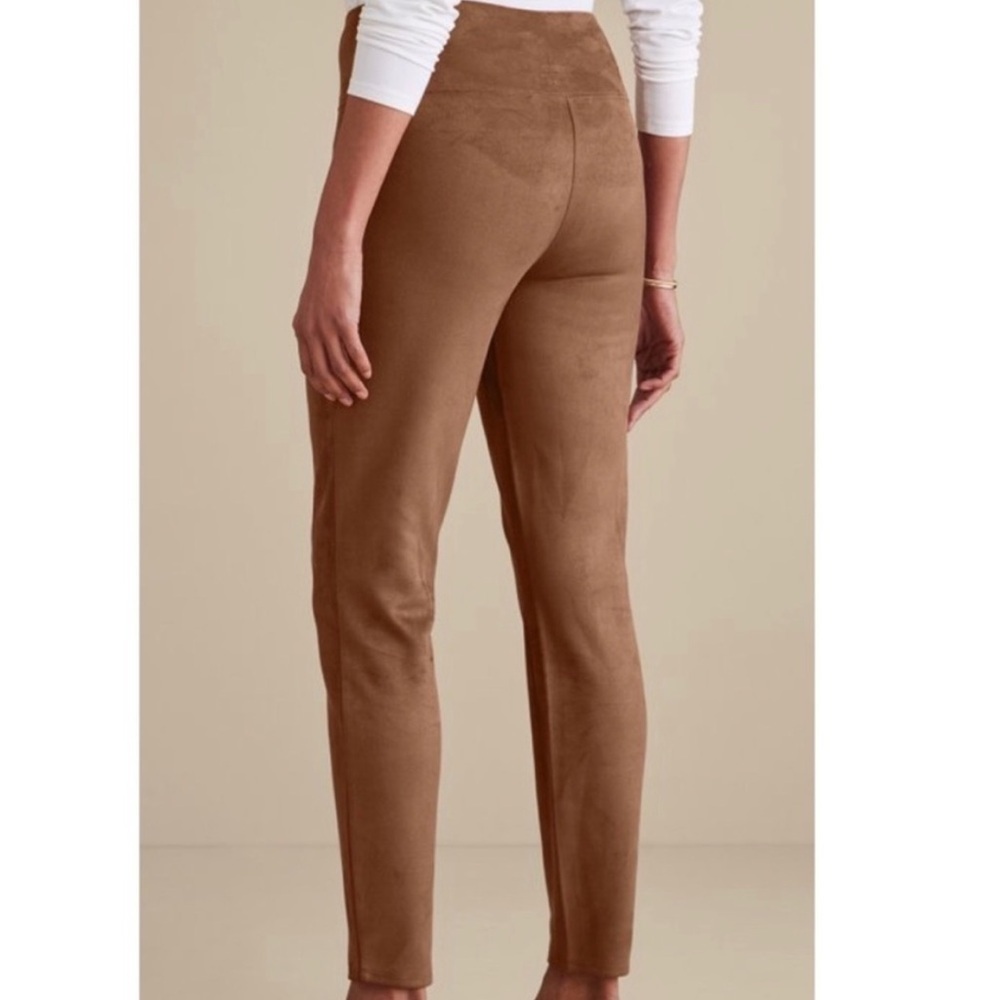 Soft Surroundings Faux Suede Leggings - Picture 3 of 8